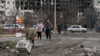 Кадры разрушений в Мариуполе, 2022