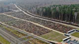 Вид с квадрокоптера на Бутовское кладбище