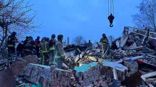 Украинский город Сумы после российского обстрела 