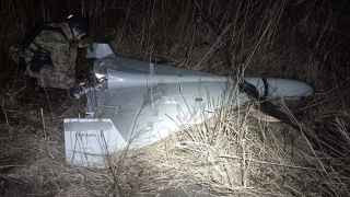 Сбитый российский дрон в Украине