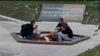 На стоп-кадре – «уголовное преступление» юноши в Киришах пожарили сосиски на Вечном огне