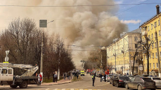 Пожар в здании Центрального научно-исследовательского института войск Воздушно-космической обороны в Твери.