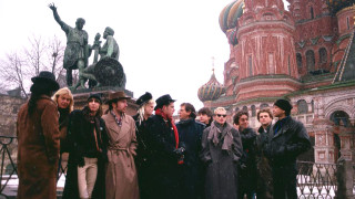 Музыканты на Красной площади после выпуска музыкального альбома "Гринпис: Прорыв" 