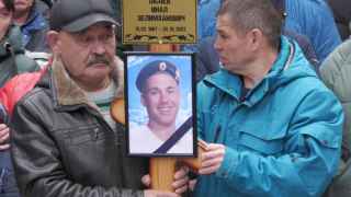 Прощание с  мобилизованным Иналом Тасоевым в Снежинске